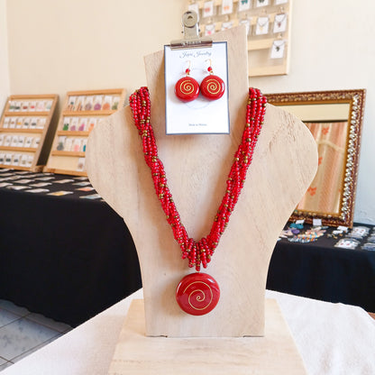 Chunky Beaded Set (R)